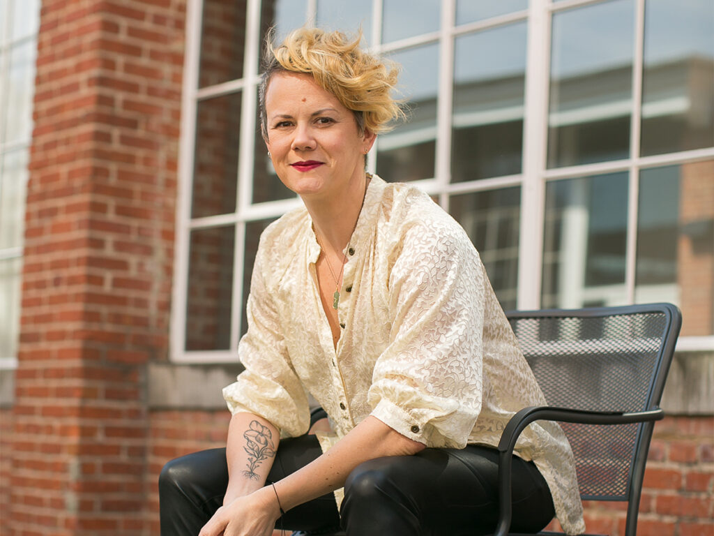 Poet Bridget Bell. Photo by Courtney Potter.