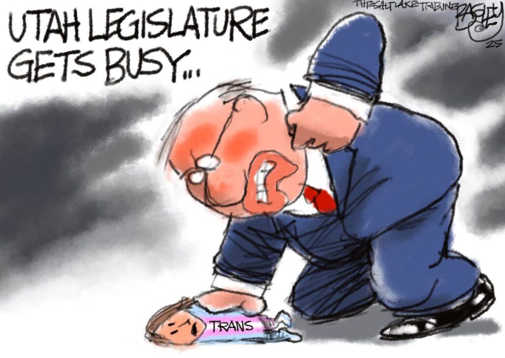 Bagley Cartoon: Punching Down