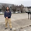 Barre City Manager Nicolas Storellicastro at the Seminary Street parking lots.