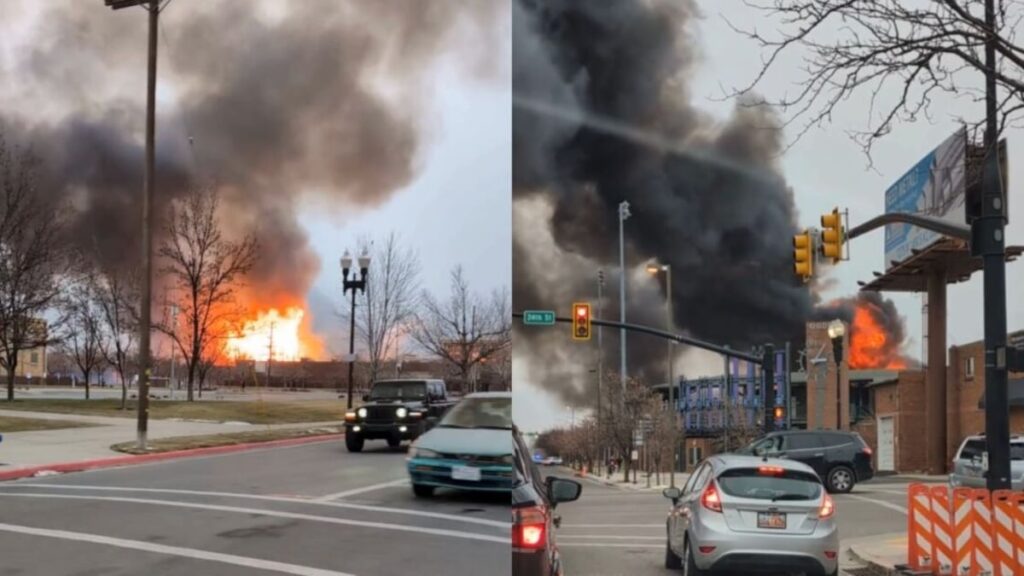 Fire erupts in Ogden