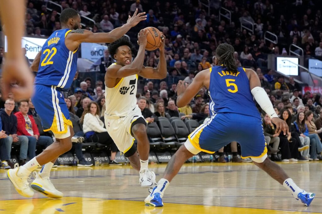 Jazz’s Collin Sexton shines in loss to Warriors as teammates sit
