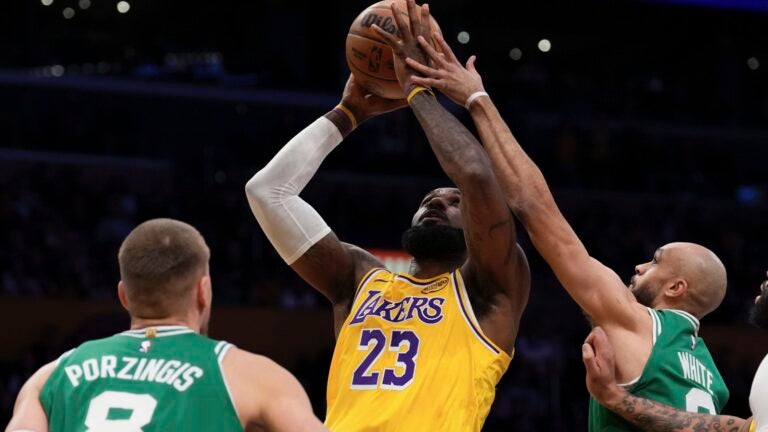 Lakers demolish exhausted Celtics with hot shooting: Takeaways