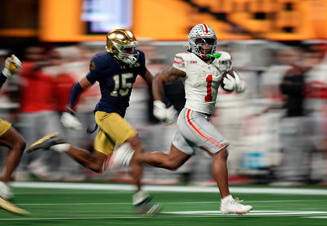 Ohio State beats Notre Dame, 34-23, to become NCAA football champs