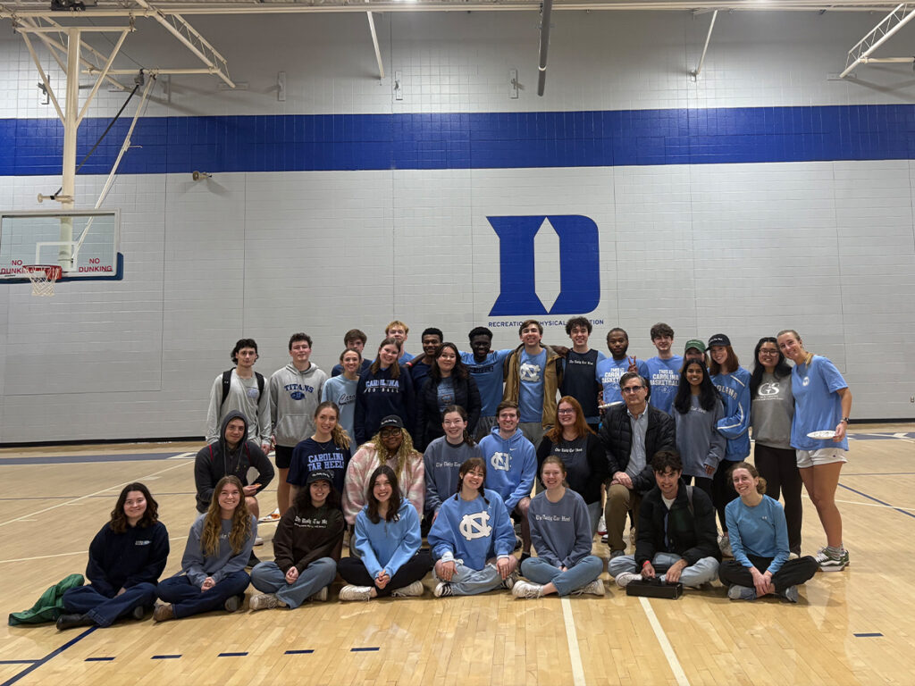 The sports desk at the Daily Tar Heel. Photo courtesy of the subjects.