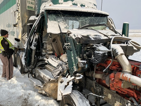 Semi driver killed in crash with snow plow on I-25 in Huerfano County