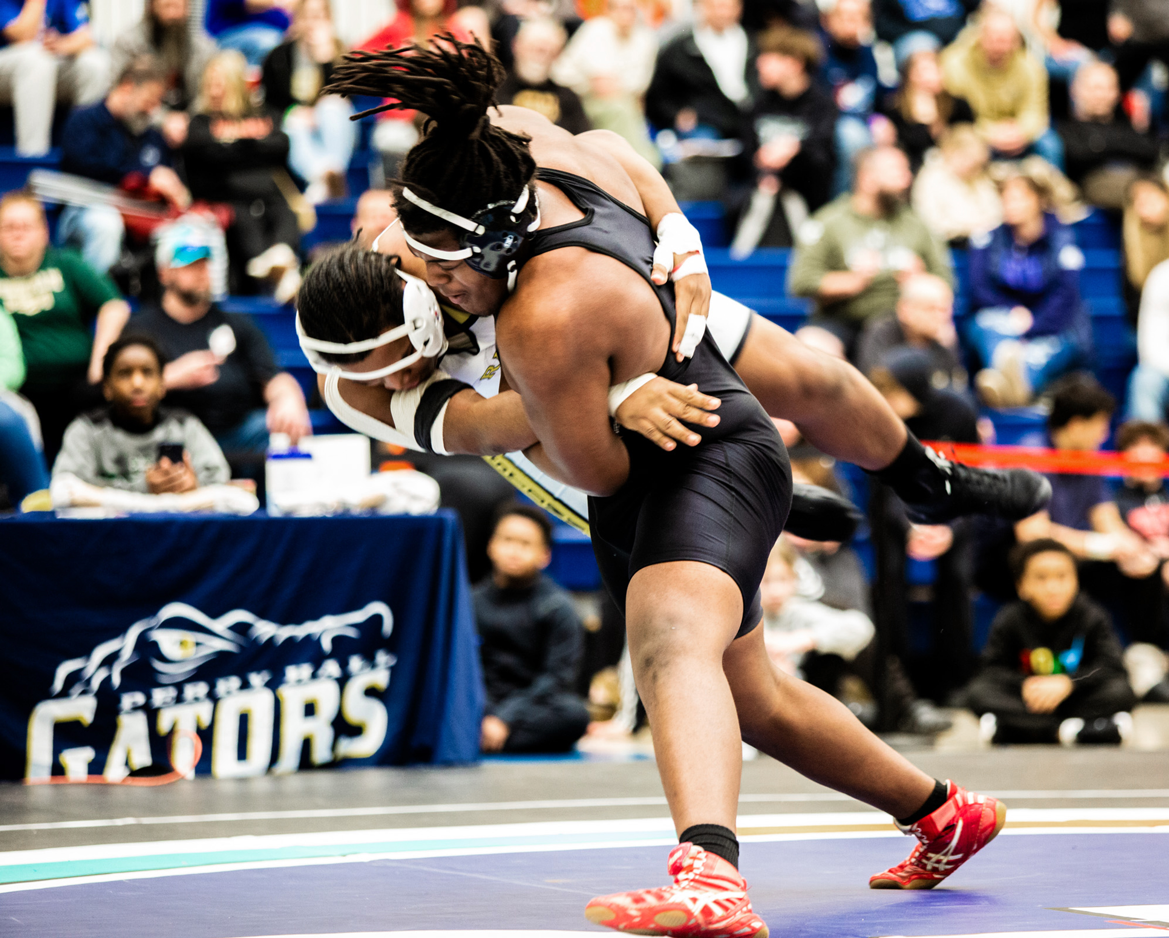 285lbs Amory Hills, Milford Mill, 24-0, Sr. over Keon Stewart,...