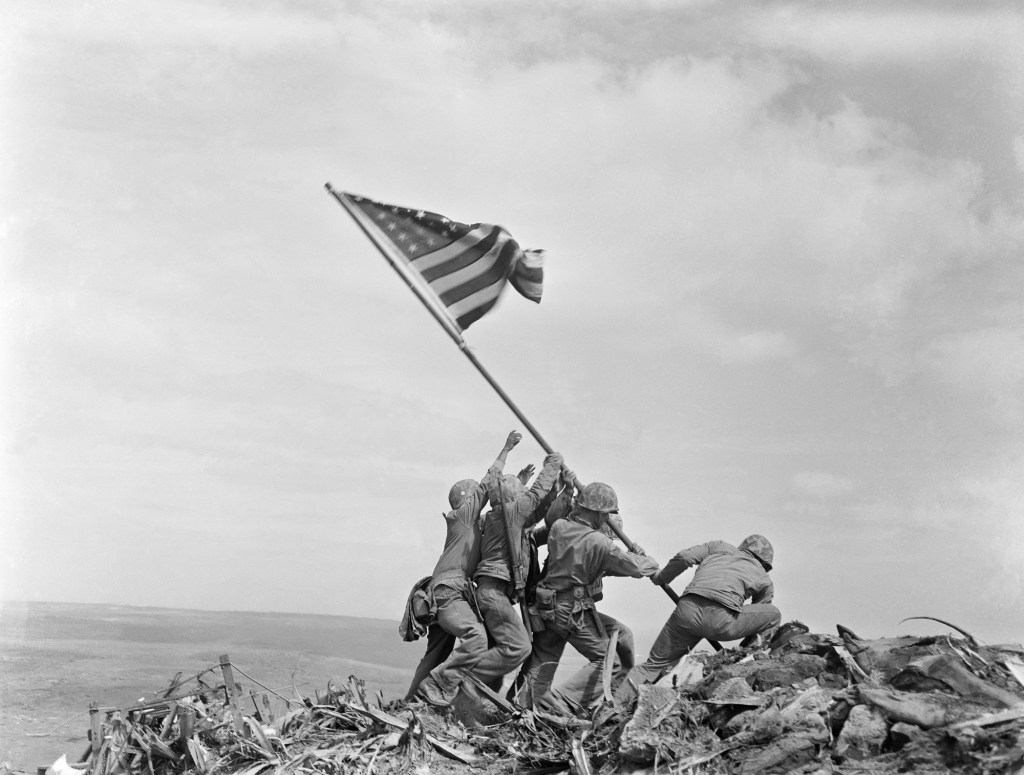 February 23, Marines raise flag on Iwo Jima
