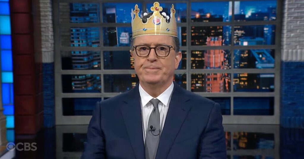 Stephen Colbert Crowns Trump the Troll King