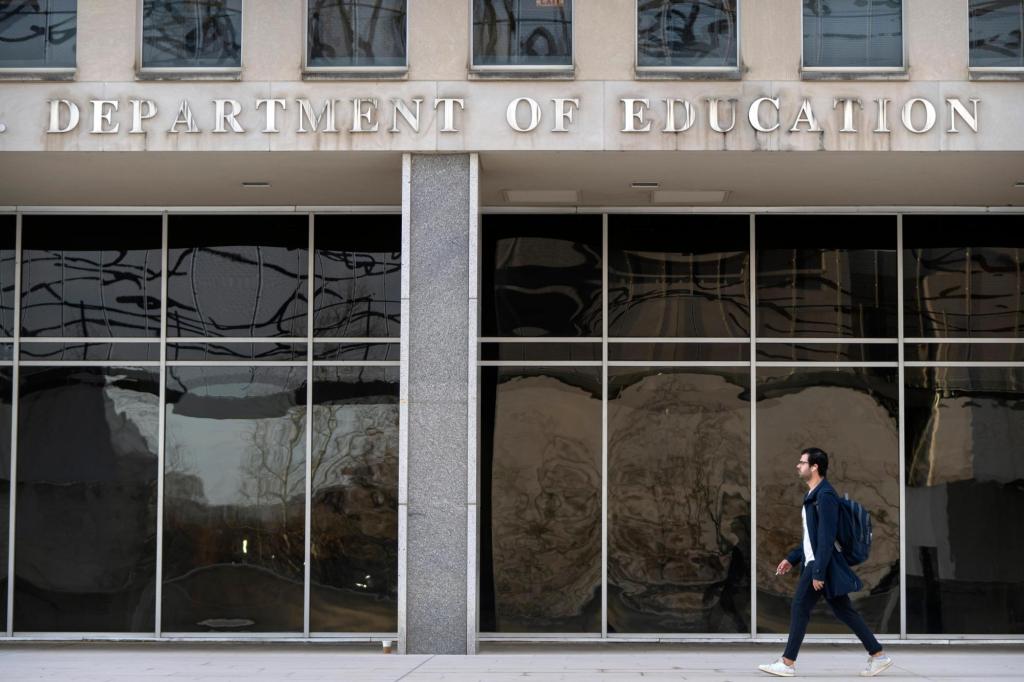 Democratic states sue to block Trump's layoffs at Education Department
