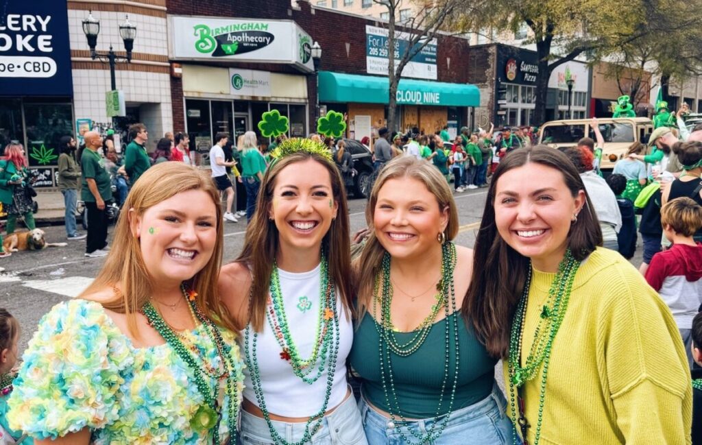 13 weekend events, including the St. Patrick's Day Parade in Five Points South