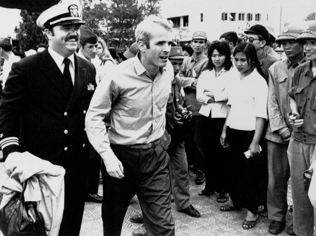 March 14, John McCain freed from POW camp
