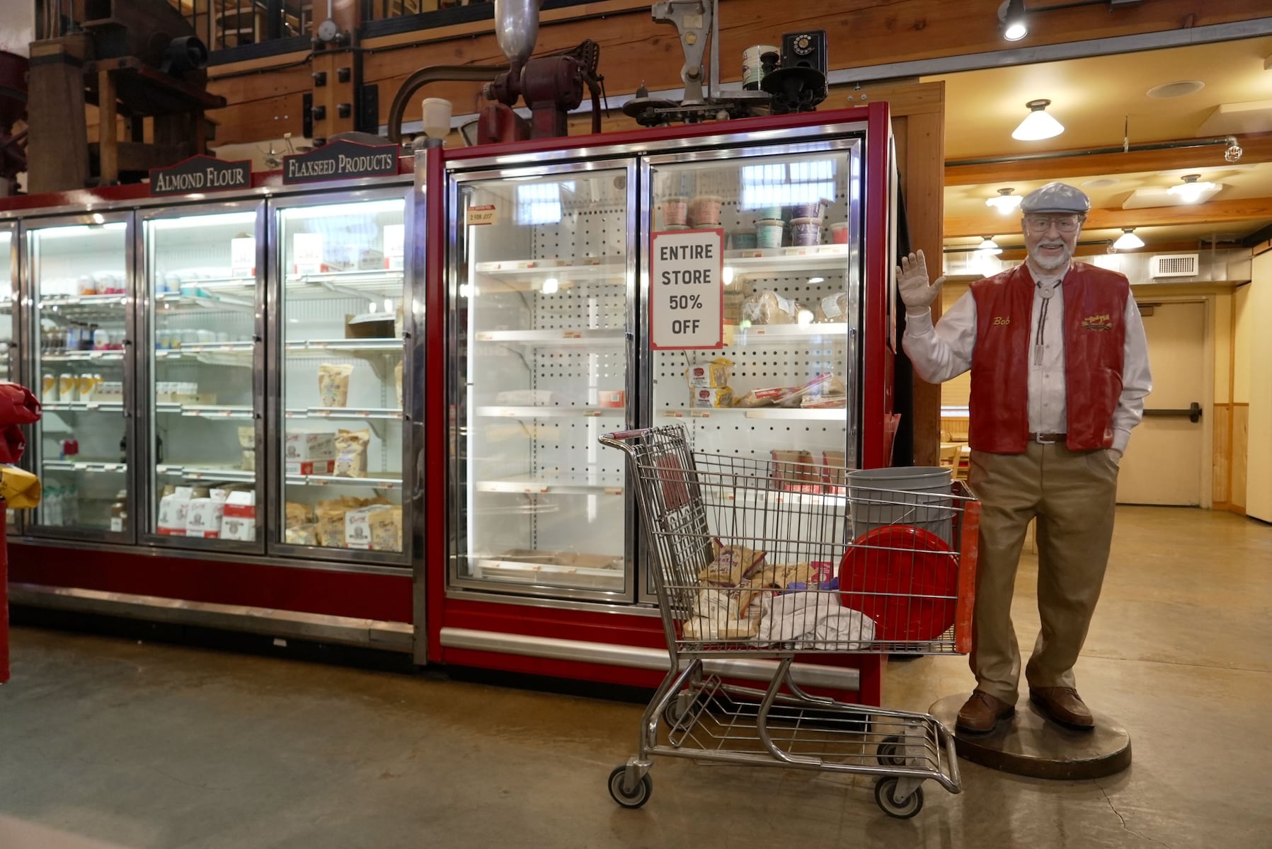 People waited for up to two hours on Saturday, Feb. 8 to visit the Bob's Red Mill store in Milwaukie on the day the company announced it would be closing later this month.