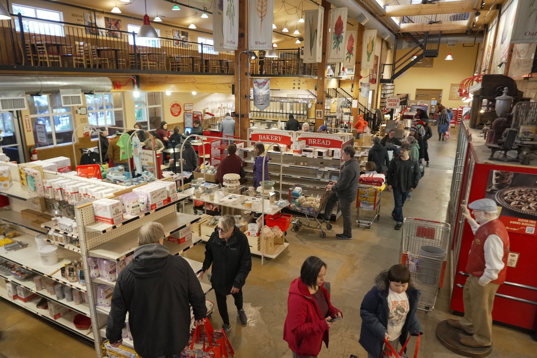 People waited for up to two hours on Saturday, Feb. 8 to visit the Bob's Red Mill store in Milwaukie on the day the company announced it would be closing later this month.
