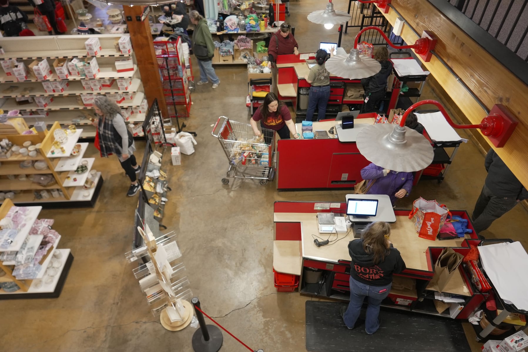 People waited for up to two hours on Saturday, Feb. 8 to visit the Bob's Red Mill store in Milwaukie on the day the company announced it would be closing later this month.