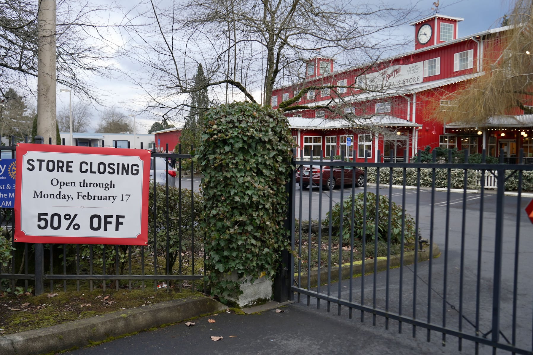 People waited for up to two hours on Saturday, Feb. 8 to visit the Bob's Red Mill store in Milwaukie on the day the company announced it would be closing later this month.