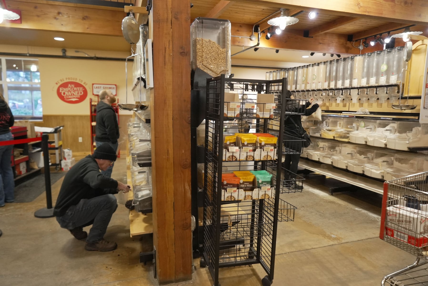 People waited for up to two hours on Saturday, Feb. 8 to visit the Bob's Red Mill store in Milwaukie on the day the company announced it would be closing later this month.