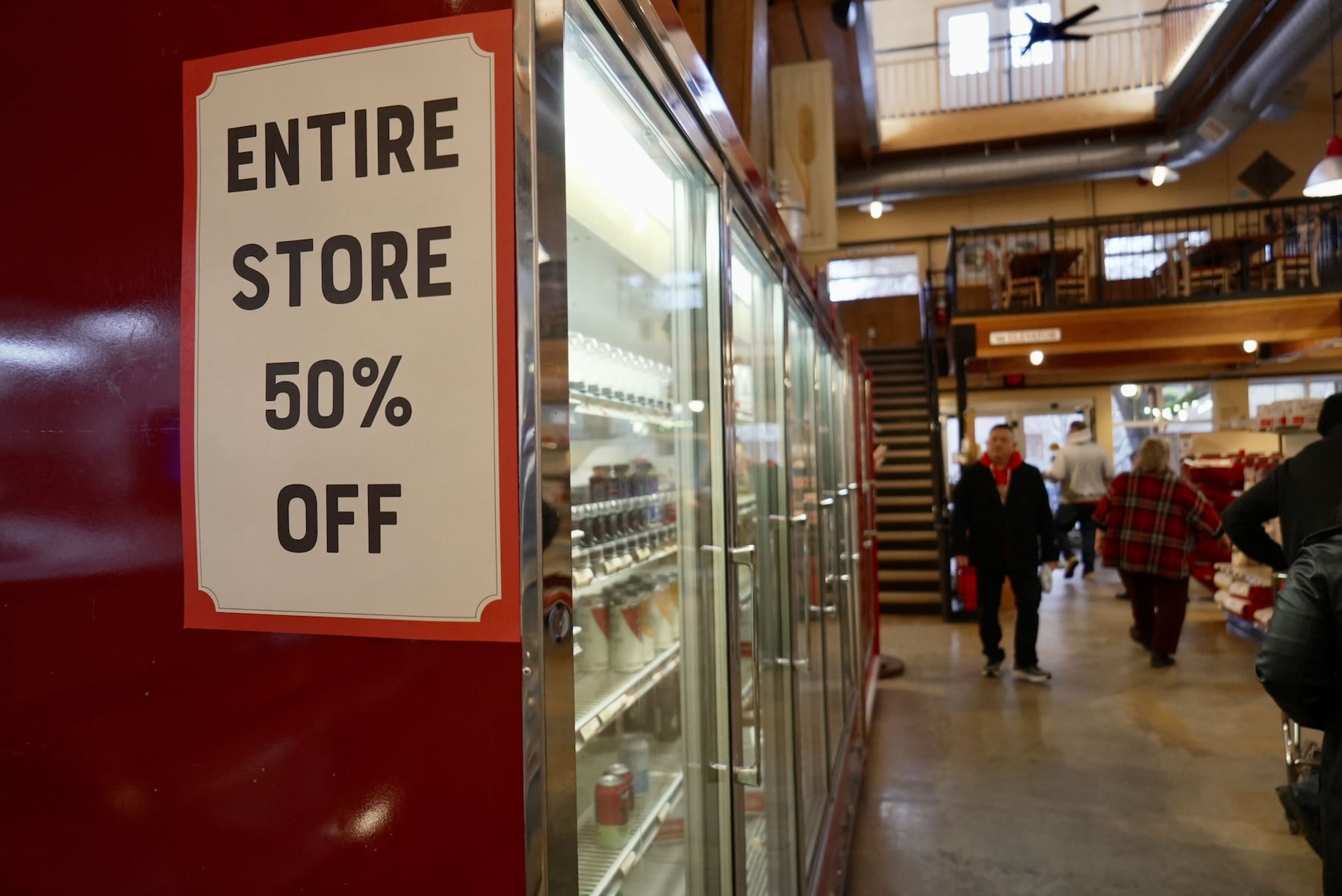 People waited for up to two hours on Saturday, Feb. 8 to visit the Bob's Red Mill store in Milwaukie on the day the company announced it would be closing later this month.
