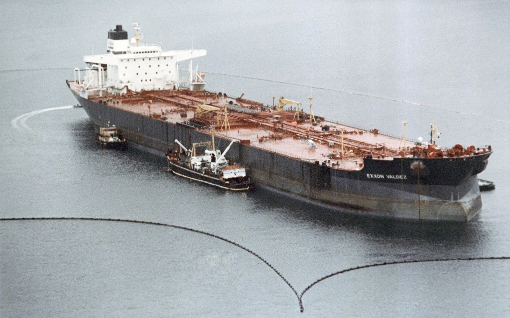 March 24, Exxon Valdez crashes in Alaska, creates massive oil spill