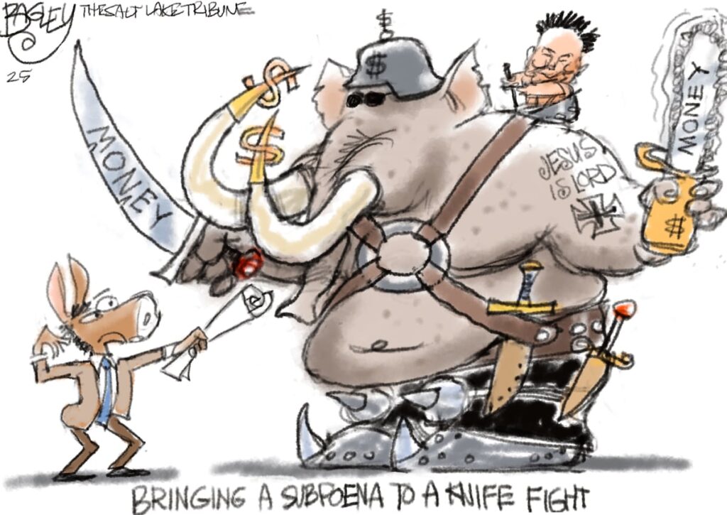 Bagley Cartoon: The Duelists
