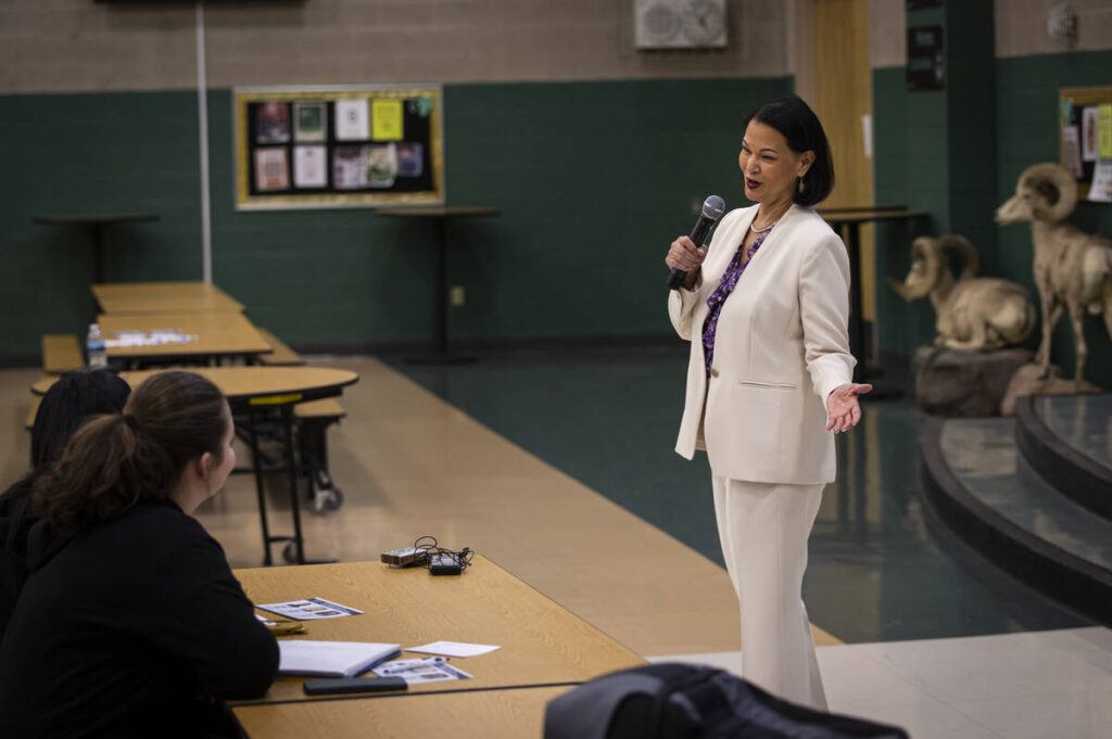 Nevada Superintendent of Public Instruction Jhone Ebert, a candidate for superintendent of the ...