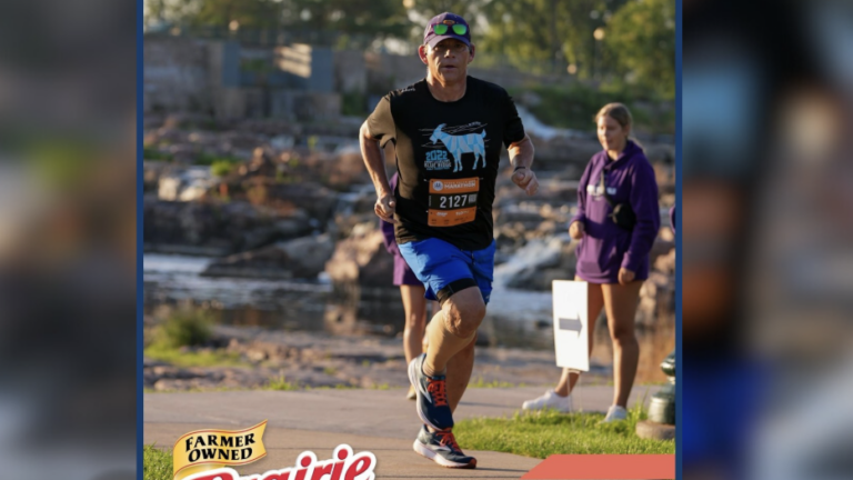 He's running the Boston Marathon as a 'pinch runner'