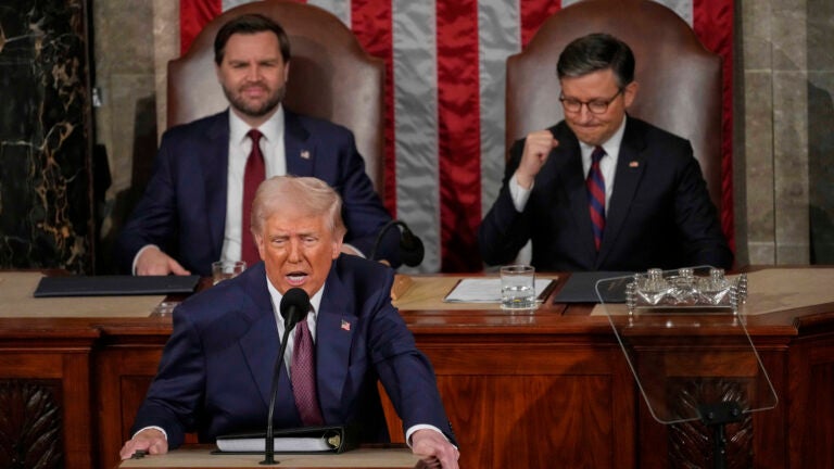 Trump's address showed country's stark partisan divide
