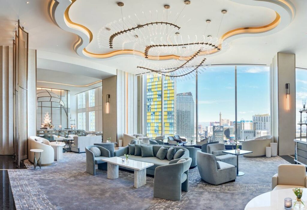 Peacock Alley, a tea lounge featured in other Waldorf Astoria locations, which is the brand’s ...