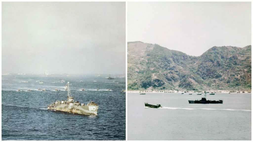 April 1, US forces invade Okinawa during World War II