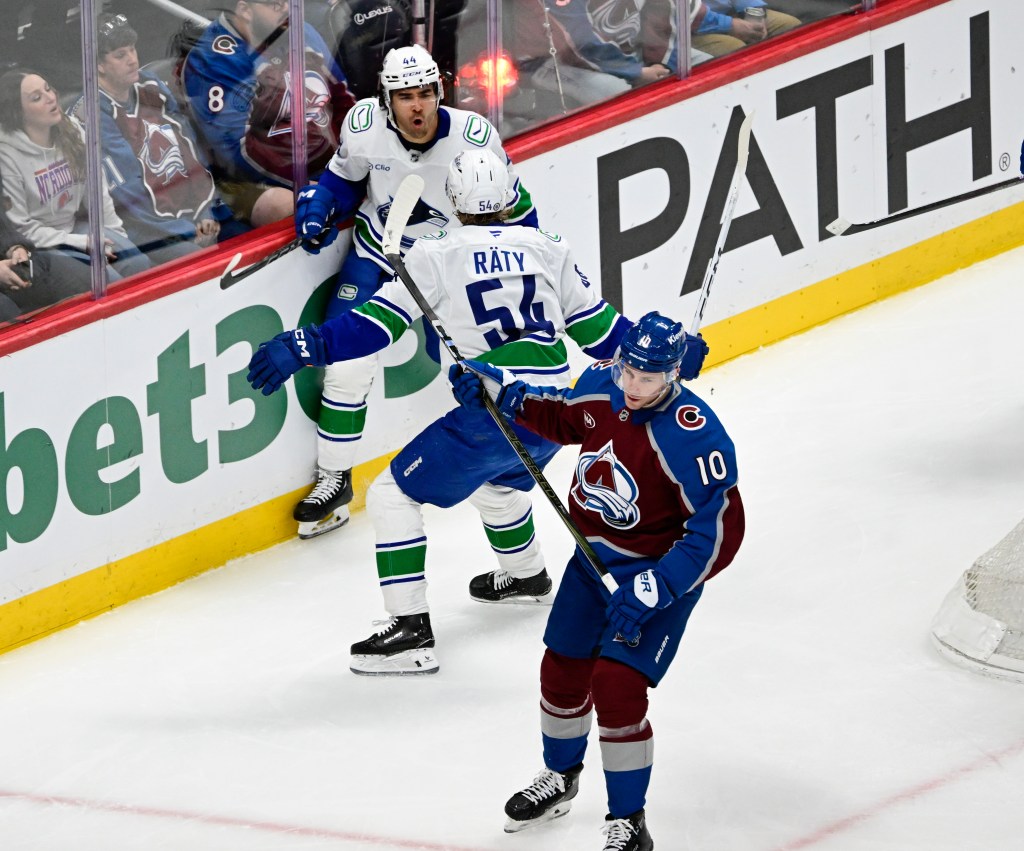 Shorthanded Avalanche drops home finale to Canucks