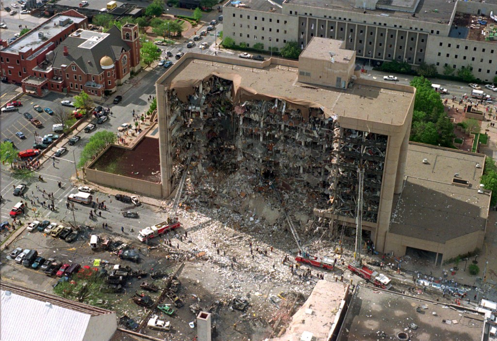 April 19, federal building bombed in Oklahoma City