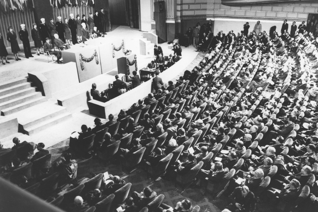 April 25, conference opens to create the Charter of the United Nations