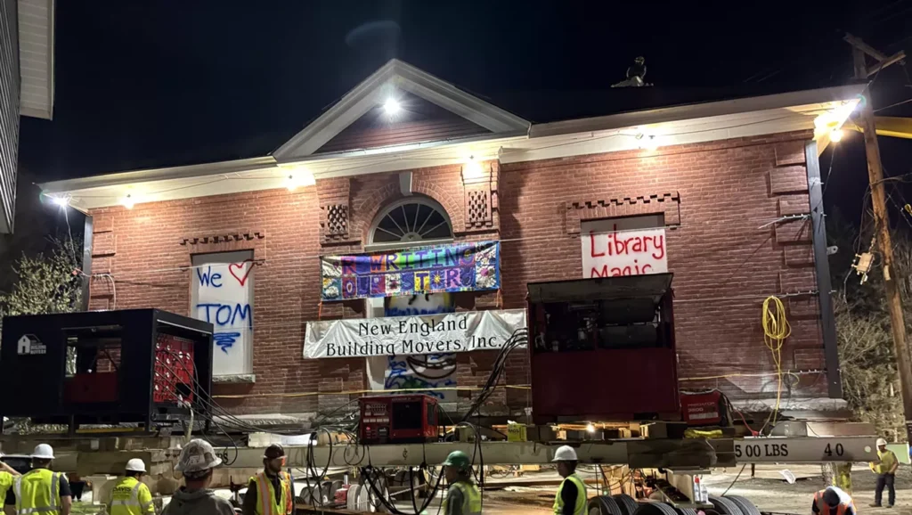 Johnson Moves Its Library Building to Escape Flooding