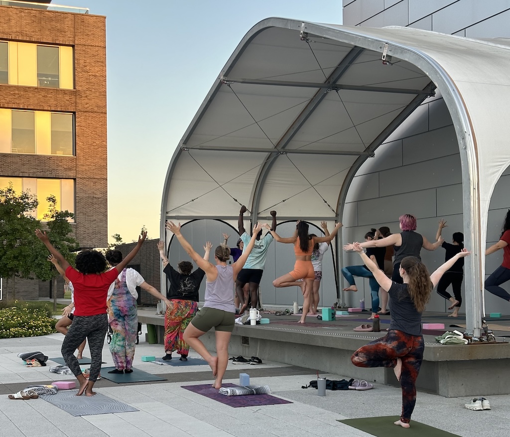 Dogtown Yoga Series Returns to Argenta Plaza