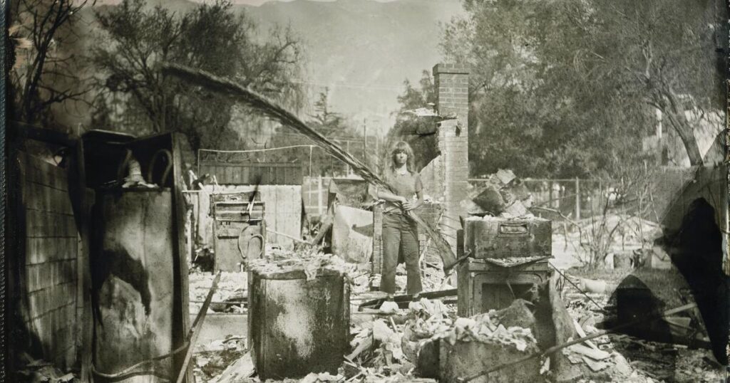 Haunting tintype photos memorialize what was lost in Altadena