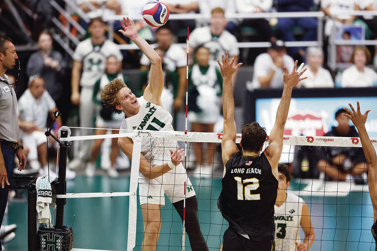 Hawaii’s heavy-hitting Finn Kearney has impressed on defense as well
