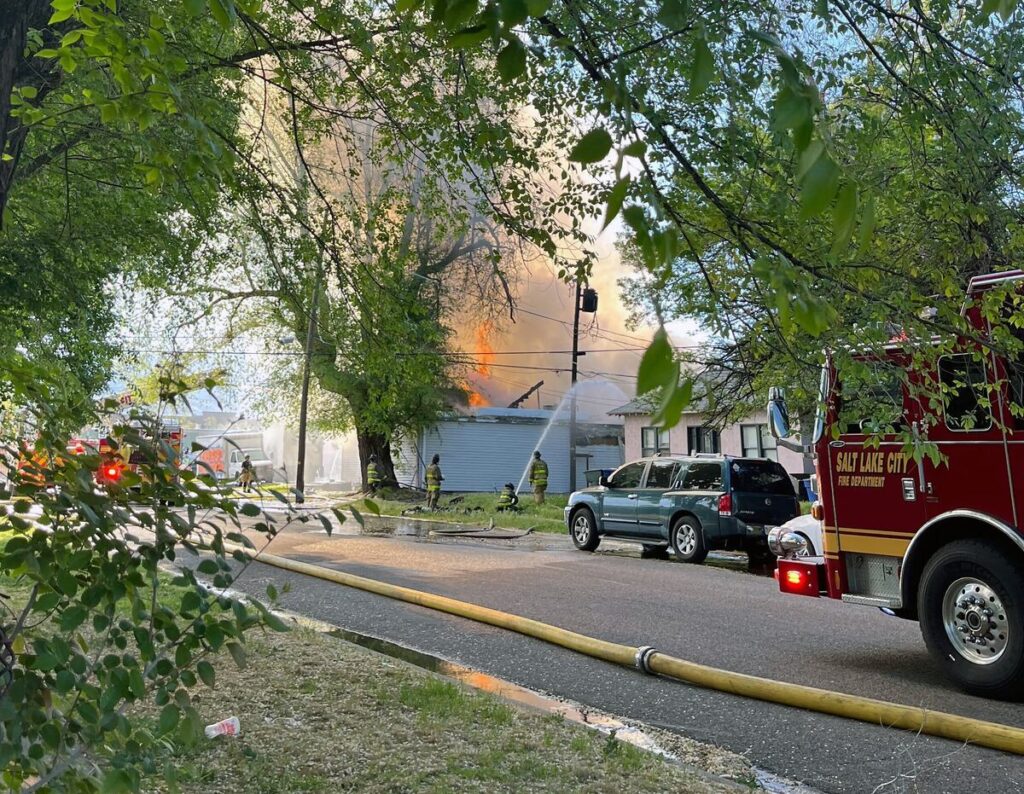 Salt Lake City Mexican snack factory catches fire