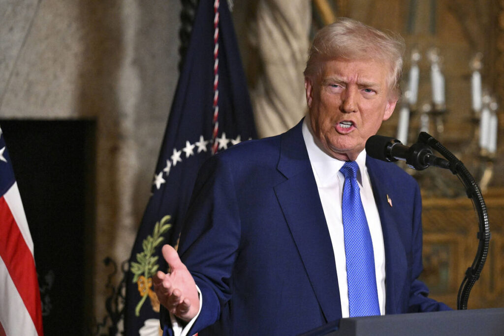 President Donald Trump. (Pool via AP)