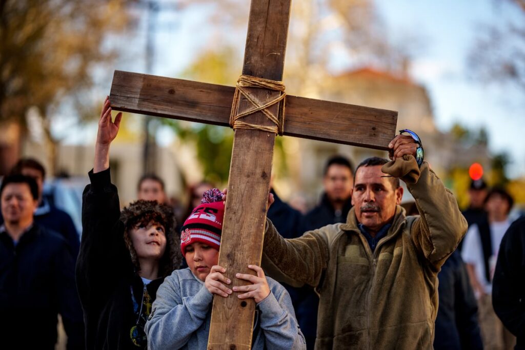 Utah Christians celebrate Good Friday with a procession in Salt Lake City