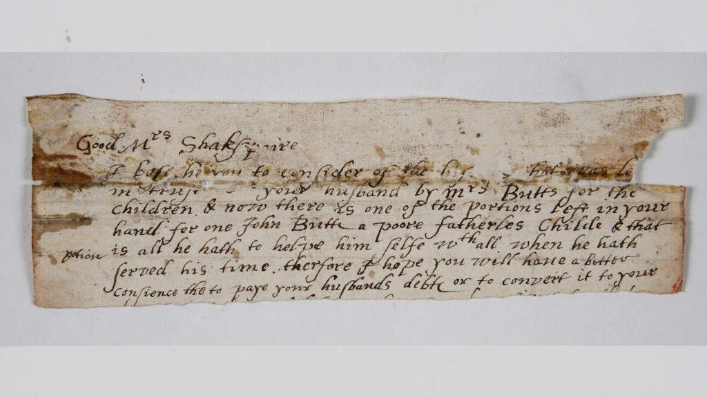 How a surprising Shakespeare discovery was found in a letter used as scrap paper – The Virginian-Pilot