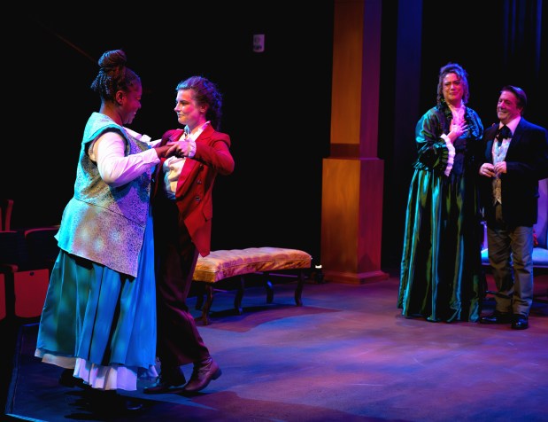 Indya Jackson as Claire Cummings and Margo von Buseck as Lydia Langtree. (J. Stubbs Photography/Courtesy of Zeiders American Dream Theater)