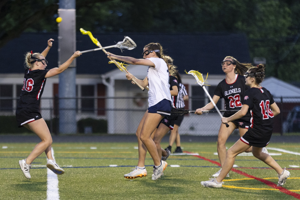 Cara Steele fires off a shot on goal during the...