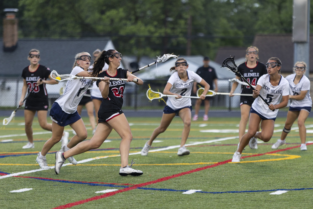 Glenelg’s Kayleigh White winds up a shot during the state...