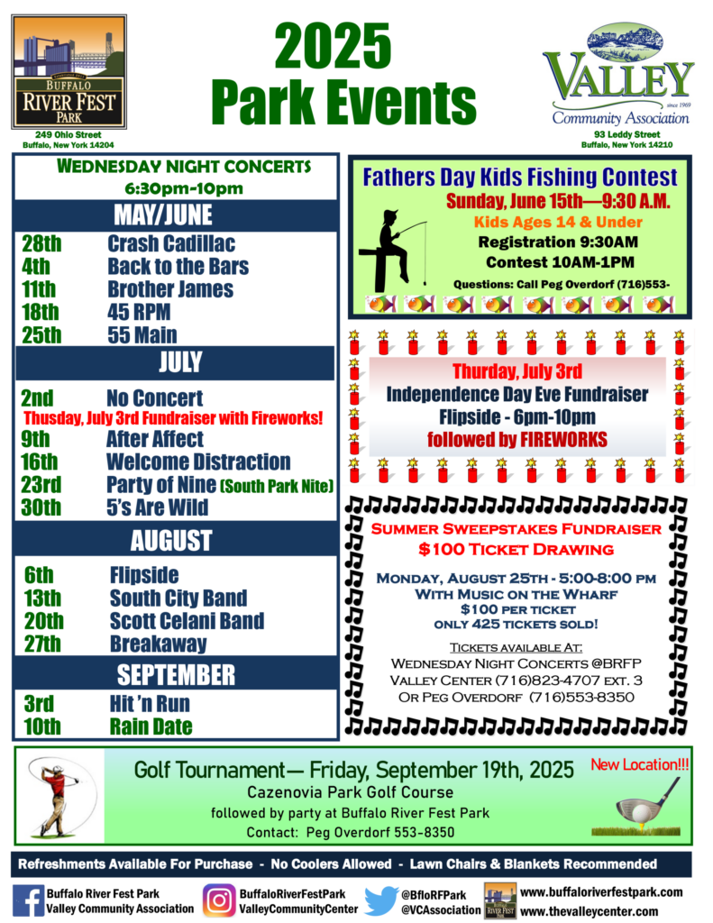 2025 PARK EVENTS - Buffalo Rising