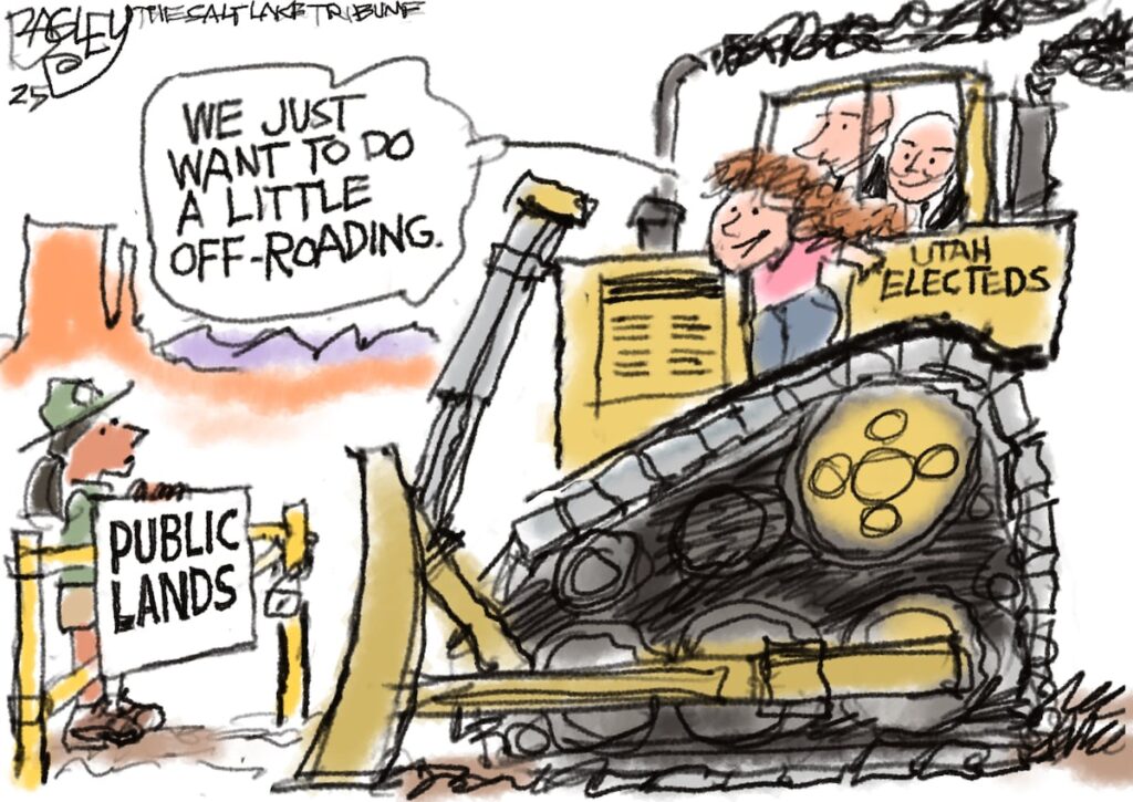 Bagley Cartoon: Our Land - The Salt Lake Tribune