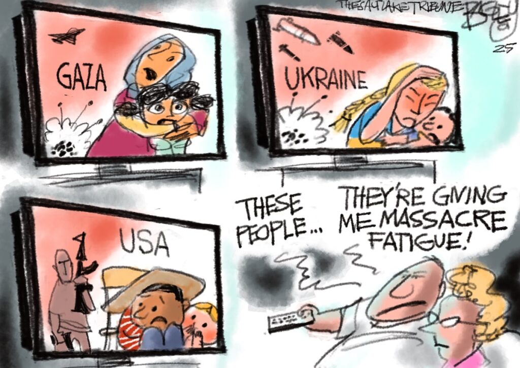 Bagley Cartoon: Suffering Population - The Salt Lake Tribune