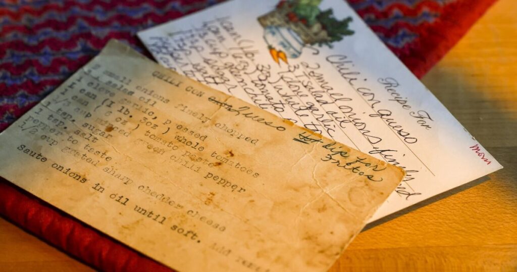 More than mementos: Cherished recipes offer clues to the past