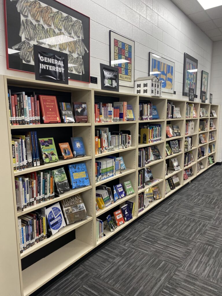 Riverside High School Library. Photo courtesy of Jenna Wine.