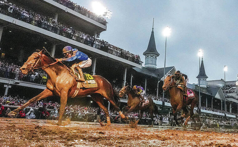 Sovereignty wins Kentucky Derby on sloppy track