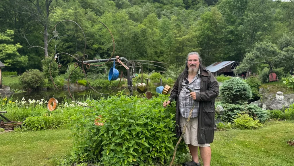 Stuck in Vermont: Clarence Baker Transforms Junk Into Garden Art