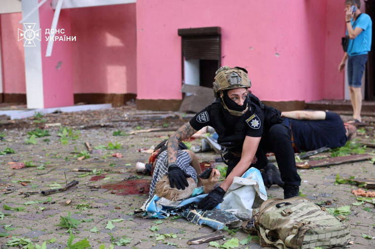 Russian bombs kill 4, wound at least 60 in Kharkiv, Ukraine says